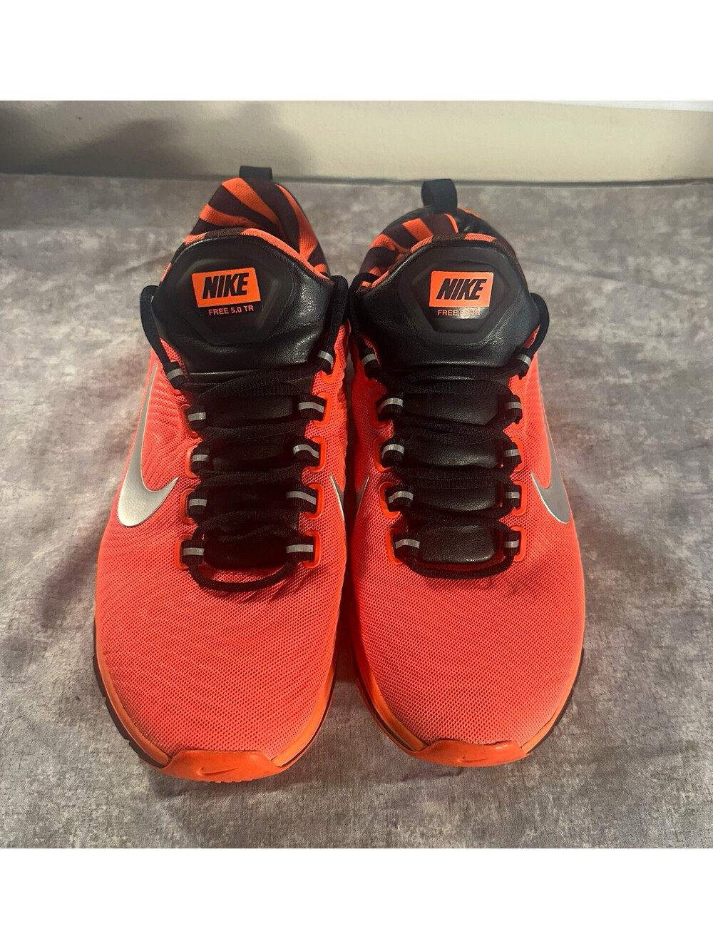 Nike Free 5.0 TR Size 11 Men’s Orange/Black/Silver Low Top Lace Up 644682-800